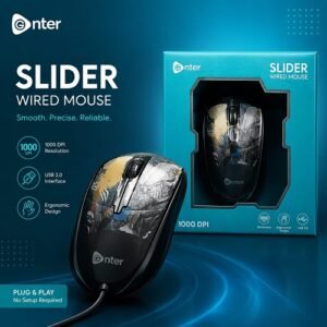 enter slider wired optical mouse