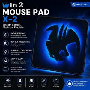 x 2 gaming mouse pad